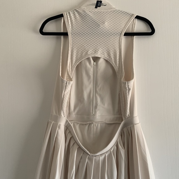 Prince Pickleball Women’s Zip-Front Pleated Dress - Cream - Picture 6 of 9